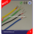 Cable del termopar del teflon de 2 * 7 / 0.2mm 2 * 0.5mm 24awg con shealth del teflon